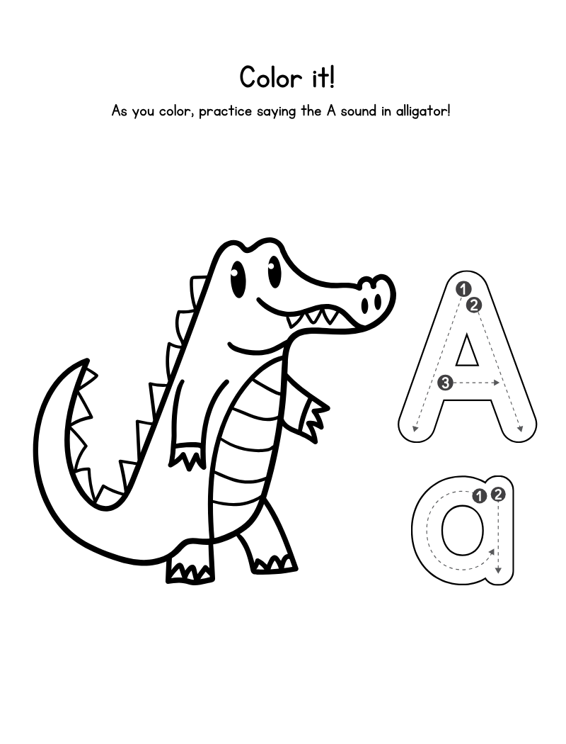 Shop ready phonics level 1 alphabet workbook color it worksheet