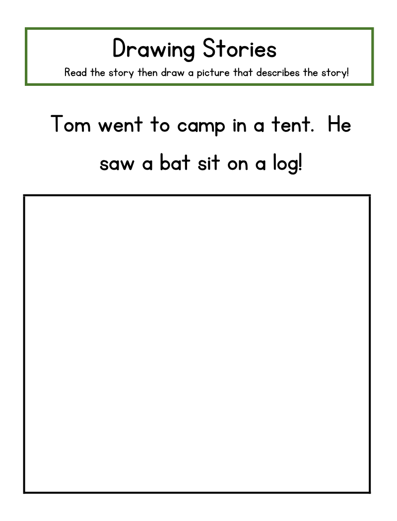 Shop ready phonics level 2 reader drawing stories lesson worksheet