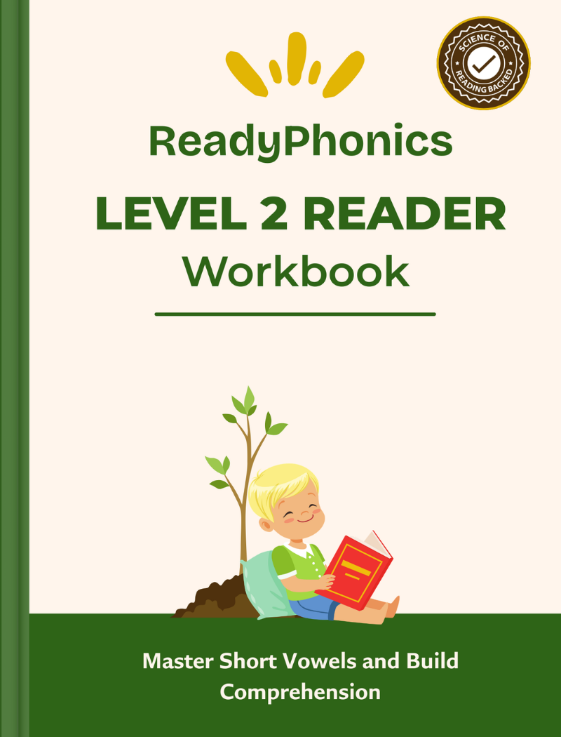 ready phonics level 2 reader mock up