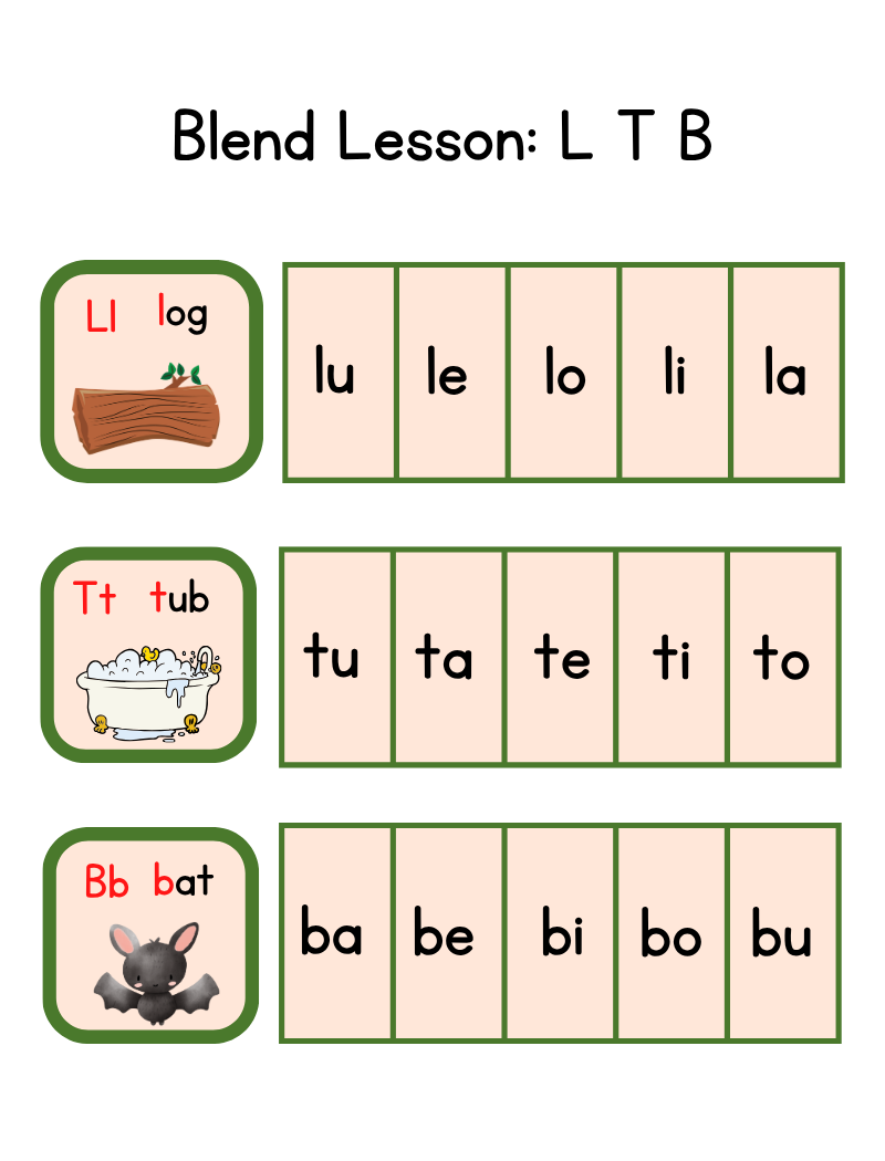 Shop ready phonics level 2 reader workbook blend lesson worksheet