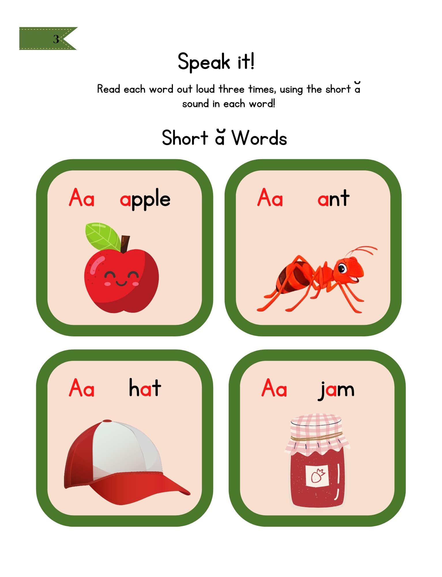 Shop level 1 alphabet workbook speak it page