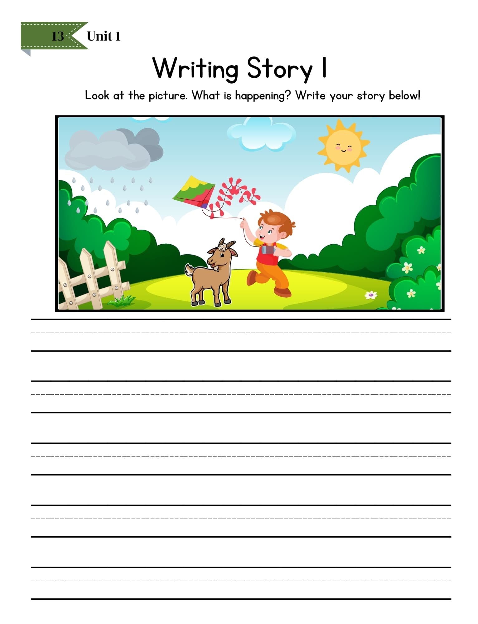 Shop level 3 reader writing story page