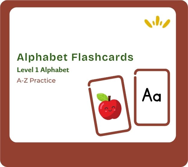 alphabet flashcards cover card